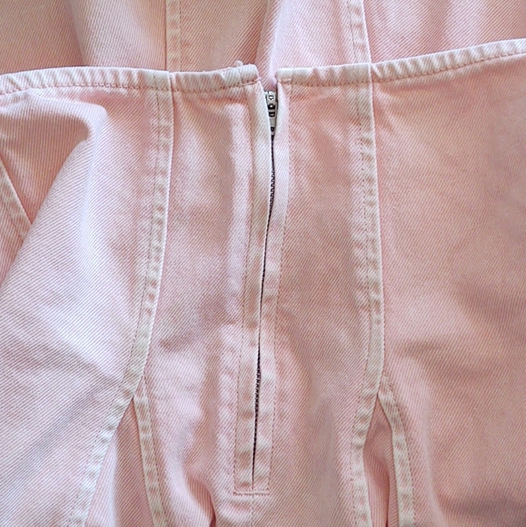 Free People Pink Inverted Pleated Skirt 10 - Picture 4 of 4